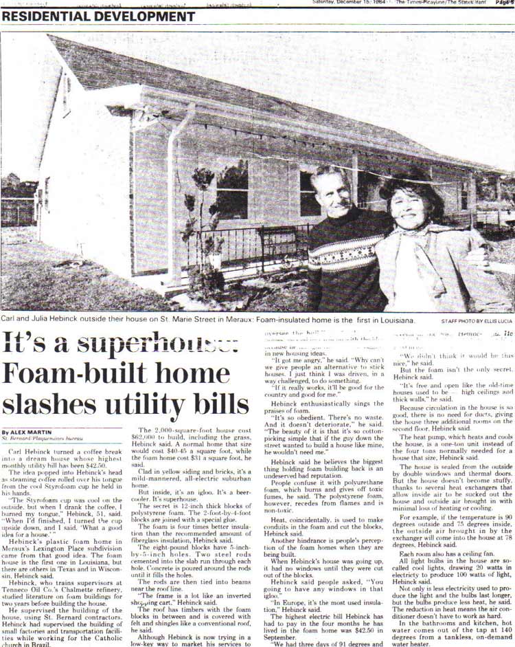 ThermoBuilt-The-Times-Picayune-Article-December-1984