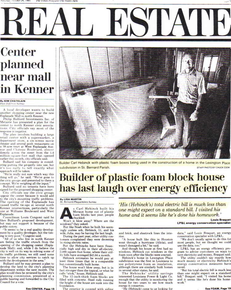 ThermoBuilt-The-Times-Picayune-Article-October-1985