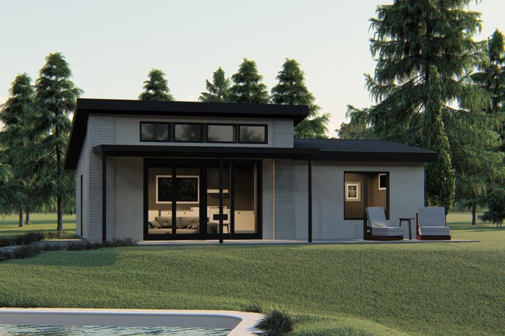 Contemporary Tiny Home Kit (135091GRA) - ThermoBuilt Systems Inc.