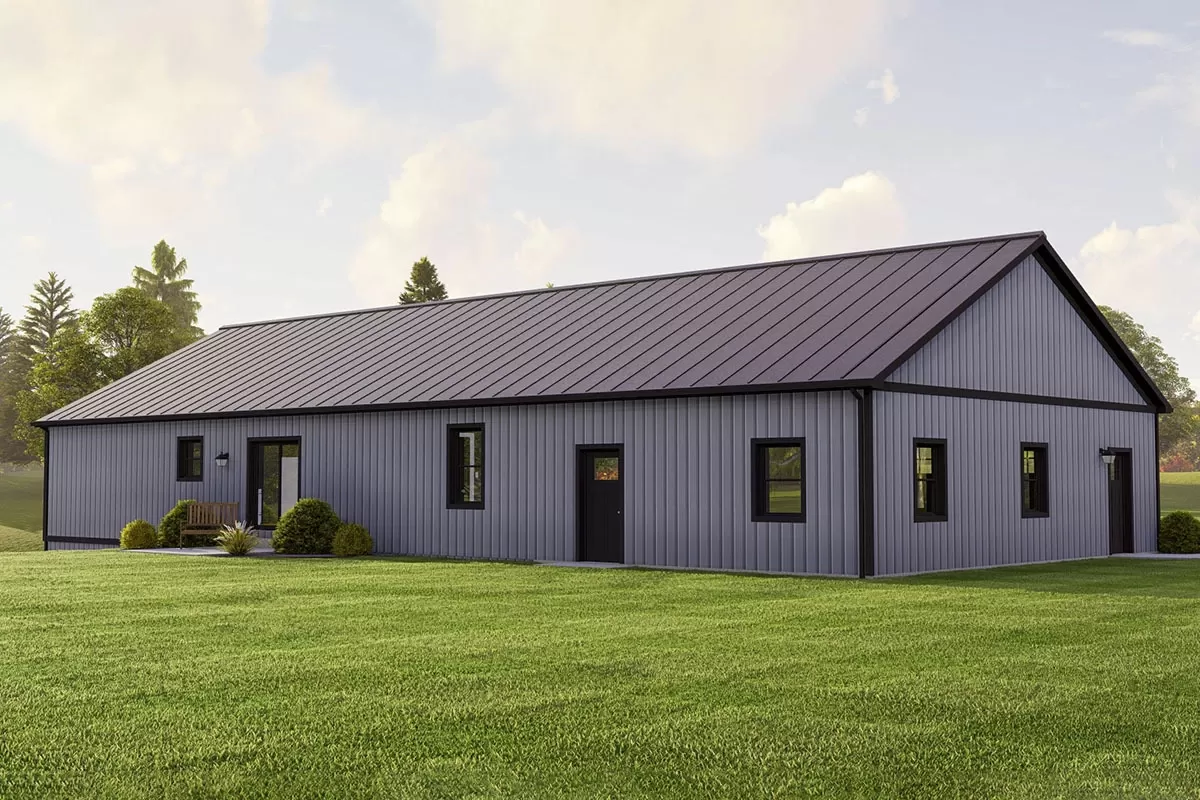 135156GRA RUSTIC BARNDOMINIUM STYLE HOME